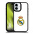 Real Madrid CF Origin Plain Logo White Gel Armour Case For Apple iPhone 16