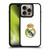 Real Madrid CF Origin Plain Logo White Gel Armour Case For Apple iPhone 16 Pro