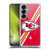 NFL Kansas City Chiefs Logo Stripes Soft Gel Case for Samsung Galaxy S25+