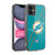 NFL Miami Dolphins Logo Stripes Soft Gel Case for Apple iPhone 11