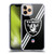 NFL Las Vegas Raiders Logo Stripes Soft Gel Case for Apple iPhone 11 Pro