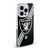 NFL Las Vegas Raiders Logo Stripes Soft Gel Case for Apple iPhone 14
