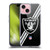 NFL Las Vegas Raiders Logo Stripes Soft Gel Case for Apple iPhone 15