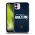 NFL Seattle Seahawks Logo Football Soft Gel Case for Apple iPhone 11