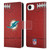 NFL Miami Dolphins Graphics Football Leather Book Wallet Case Cover For Apple iPhone 16e