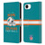 NFL Miami Dolphins Graphics Helmet Typography Leather Book Wallet Case Cover For Apple iPhone 16e