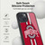 Ohio State University Logo Stripes Gel Armour Case For Apple iPhone 15