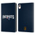 NFL New England Patriots Logo Football Leather Book Wallet Case Cover For Apple iPad mini (2021/2024)