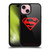Superman DC Comics Logos Black And Red Gel Armour Case For Apple iPhone 15