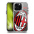 AC Milan Logo Icon Crest Oversized SHOCKPROOF BUMPER CASE COMPATIBLE WITH  & MAGSAFE Apple iPhone 15 Pro Max