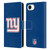 NFL New York Giants Logo Plain Leather Book Wallet Case Cover For Apple iPhone 16e