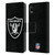 NFL Las Vegas Raiders Logo Plain Leather Book Wallet Case Cover For Apple iPhone XR