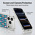Peanuts Snoopy Deco Dreams Blue Pattern Soft Gel Case for Apple iPhone 17 Pro