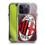 AC Milan Logo Icon Crest Oversized SHOCKPROOF BUMPER CASE COMPATIBLE WITH  & MAGSAFE Apple iPhone 14 Pro