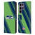 NFL Seattle Seahawks Artwork Stripes Leather Book Wallet Case Cover For Samsung Galaxy S25 Ultra