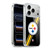 NFL Pittsburgh Steelers Logo Stripes Soft Gel Case for Apple iPhone 17 Pro