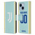 Custom Customised Personalised Juventus Football Club 2025/26 Kit Away Leather Book Wallet Case Cover For Apple iPhone 14 Plus