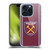 West Ham United FC 2025/26 Crest Kit Home Soft Gel Case for Apple iPhone 15 Pro