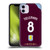 Aston Villa Football Club 2025/26 Players Home Kit Youri Tielemans Soft Gel Case for Apple iPhone 11