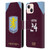 Aston Villa Football Club 2025/26 Players Home Kit Amadou Onana Leather Book Wallet Case Cover For Apple iPhone 13
