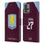 Aston Villa Football Club 2025/26 Players Home Kit Morgan Rogers Leather Book Wallet Case Cover For Motorola Moto Edge 30 Fusion