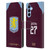 Aston Villa Football Club 2025/26 Players Home Kit Morgan Rogers Leather Book Wallet Case Cover For Samsung Galaxy A16 5G