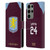Aston Villa Football Club 2025/26 Players Home Kit Amadou Onana Leather Book Wallet Case Cover For Samsung Galaxy S23 Ultra 5G