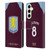 Aston Villa Football Club 2025/26 Players Home Kit Youri Tielemans Leather Book Wallet Case Cover For Samsung Galaxy S25+