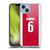 Arsenal FC 2025/26 Players Home Kit Gabriel Magalhães Soft Gel Case for Apple iPhone 14 Plus