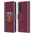 West Ham United FC 2025/26 Crest Kit Home Leather Book Wallet Case Cover For Samsung Galaxy M55 5G