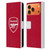 Arsenal FC 2025/26 Kit Home Leather Book Wallet Case Cover For Apple iPhone 17 Pro Max