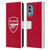 Arsenal FC 2025/26 Kit Home Leather Book Wallet Case Cover For Nokia X30