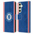 Chelsea Football Club 2025/26 Kit Home Leather Book Wallet Case Cover For Samsung Galaxy S25+