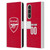 Custom Customised Personalised Arsenal FC 2025/26 Kit Home Leather Book Wallet Case Cover For Sony Xperia 1 V 5G