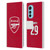 Arsenal FC 2025/26 Players Home Kit Kai Havertz Leather Book Wallet Case Cover For Motorola Edge (2022)