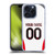 Custom Customised Personalised AC Milan 2024/25 Kit Away Soft Gel Case for Apple iPhone 15 Pro