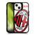 AC Milan Logo Icon Crest Oversized BLACK SHOCKPROOF BUMPER CASE COMPATIBLE WITH  & MAGSAFE Apple iPhone 13