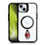 AC Milan Logo Icon Crest Minimalist BLACK SHOCKPROOF BUMPER CASE COMPATIBLE WITH  & MAGSAFE Apple iPhone 15 Plus
