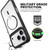Fc Internazionale Milano Logo Icon Crest Pattern BLACK SHOCKPROOF BUMPER CASE COMPATIBLE WITH  & MAGSAFE Apple iPhone 13