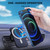 Juventus Football Club Logo Icon Sticker Pattern Magnetic Car Phone Mount with Wireless Charger - White MagSafe iPhone and Android Qi Devices