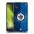NHL Winnipeg Jets Half Distressed Soft Gel Case for Samsung Galaxy A01 Core (2020)