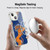 NBA New York Knicks Marble Agates Soft Gel Case for Apple iPhone 13