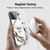 NBA Chicago Bulls White Marble Soft Gel Case for Apple iPhone 15 & MagSafe