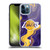 NBA Los Angeles Lakers Marble Agates Soft Gel Case for Apple iPhone 12 Pro Max