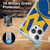 NBA Golden State Warriors Half Oversized Soft Gel Case for Apple iPhone 16 Pro & MagSafe