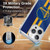 NBA Golden State Warriors Stripes Soft Gel Case for Apple iPhone 16 Pro & MagSafe