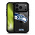 NFL Seattle Seahawks Oversized BLACK SHOCKPROOF BUMPER CASE COMPATIBLE WITH Apple iPhone 17 Pro & MAGSAFE