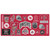 Ohio State University Graphics Sticker Collage Gaming Office Desk PC Keyboard Mouse Mat Pad 37.4 x 15.75 x 0.16 inches (900 x 400 mm) - XL