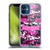 Arsenal FC Crest Patterns Pink Digital Camouflage Soft Gel Case for Apple iPhone 12 Mini & MagSafe
