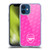 Arsenal FC Crest Patterns Pink Soft Gel Case for Apple iPhone 12 Mini & MagSafe